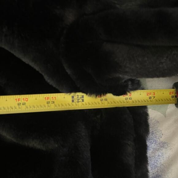 Lane Bryant Women’s Black Faux-Fur Hooded Bomber Jacket Size 18/20 NWT - Picture 8 of 9